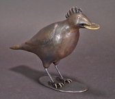 Bird Bank - Bronze Sculpture
