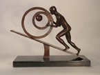 Sisyphus - Bronze Sculpture